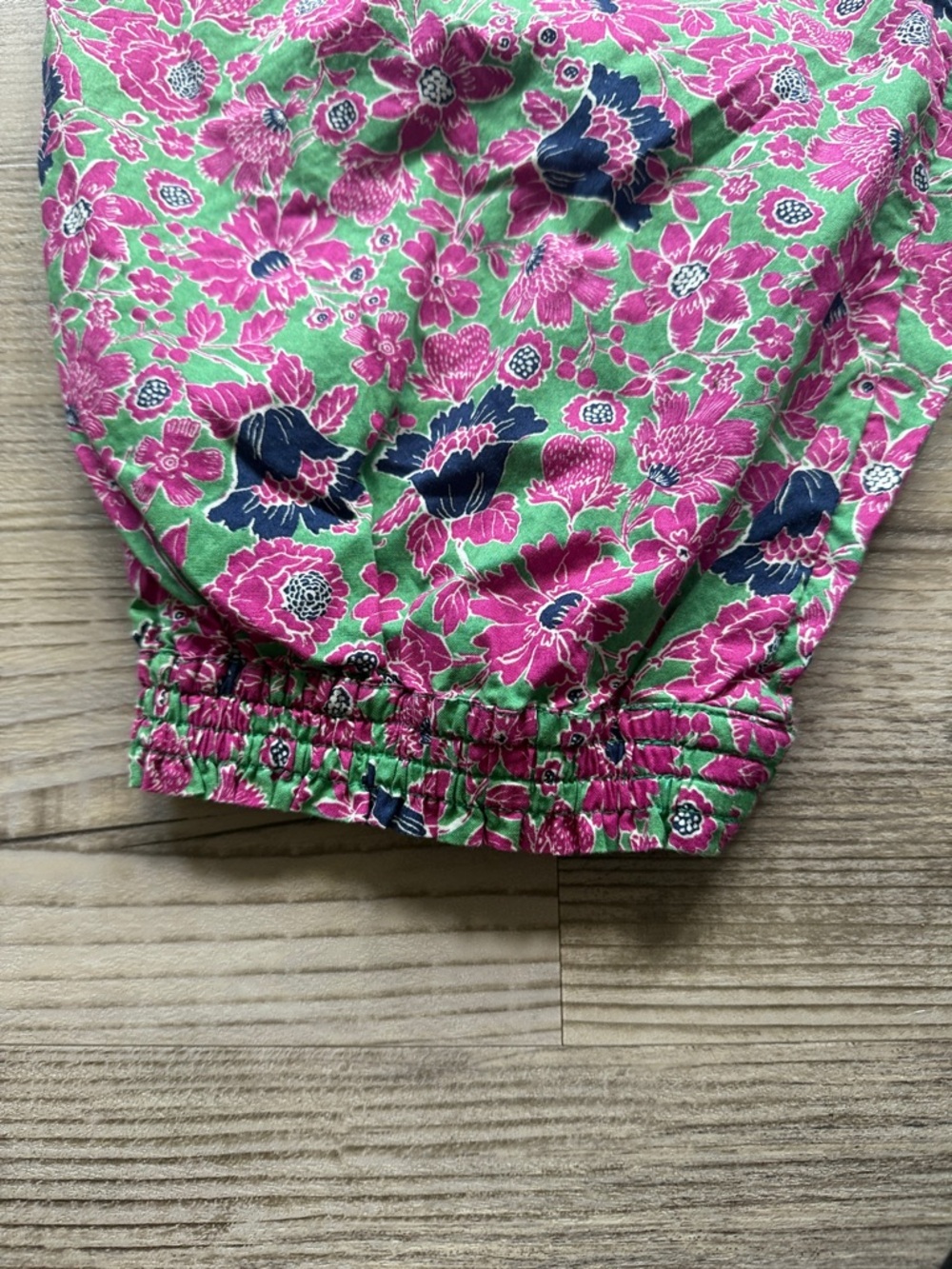 Anthropologie Sundry Ditzy Floral Pants Size 2 Medium (8-10) Green Pink Blue - Picture 5 of 5